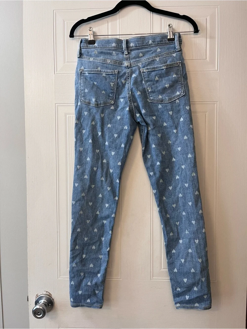 Old Navy Kids BUNDLE Two Jeans Embroidered Flare Jeans & Skinny Heart Jeans